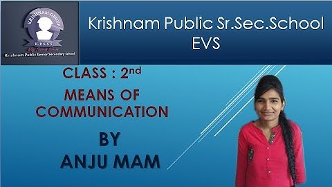 EVS for class 2 lesson MEANS OF COMMUNICATION