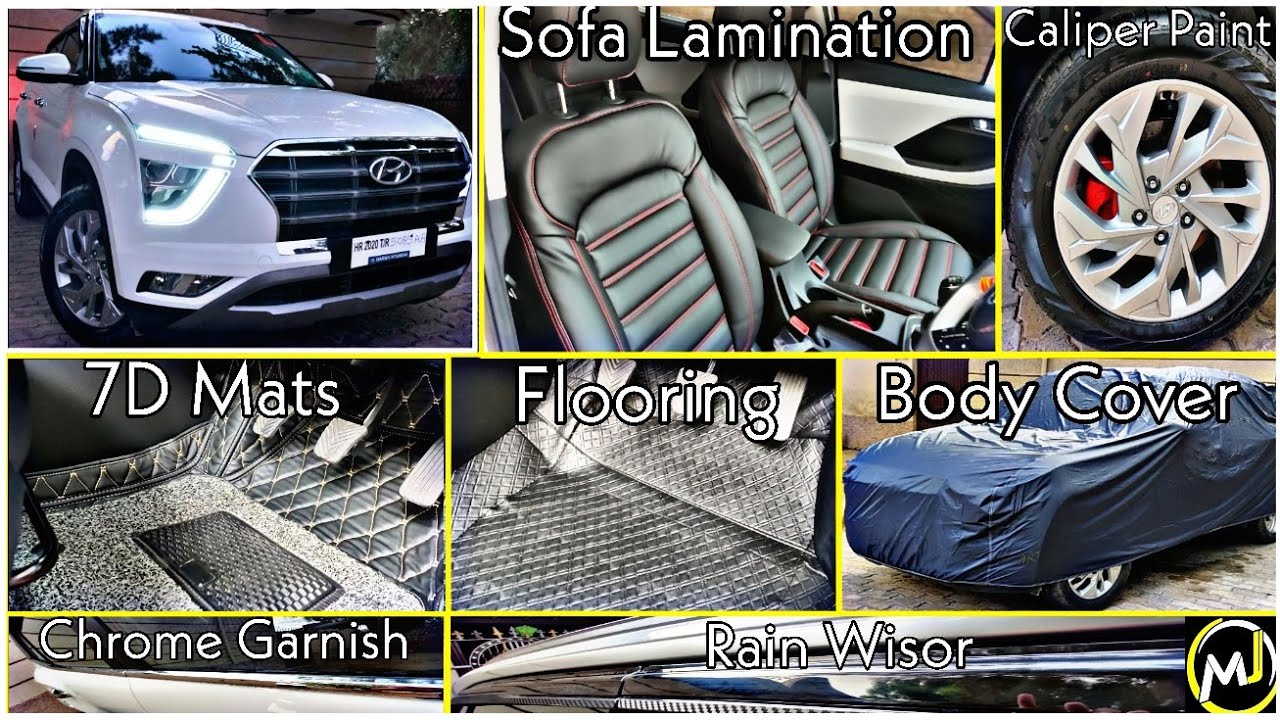 2020 New Creta Accessories with Price | Sofa Lamination Seat Covers | Flooring | Mechanical Jugadu