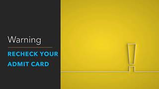 WARNING!!! Redownload and recheck your admit card for Dec 2019 CSIR NET EXAM
