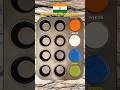Indian Flag 🇮🇳 Color Mixing #colors #kidslearning #shorts