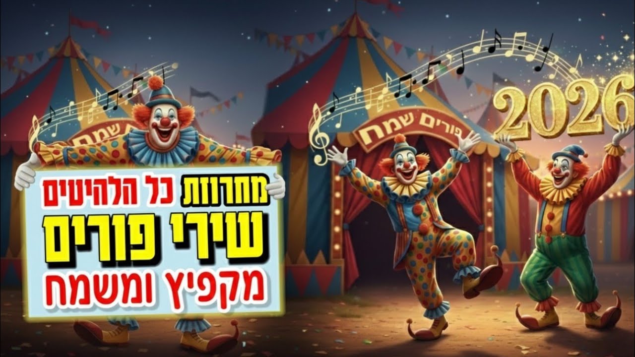 סט שירי פורים מקפיץ בטירוף 2026 🔥כל הלהיטים סט דתי 🥳 Purim songs