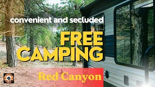 Free Camping: Butch Cassidy's Old Stomping Grounds | secluded & convenient, Red Canyon | UTAH Outlaw
