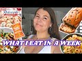 WHAT I EAT IN A WEEK | while intuitive eating and learning to love my body