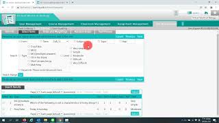 e-Education Platform-[TEACHER FUNCTIONs] Test Management Test Editing screenshot 1