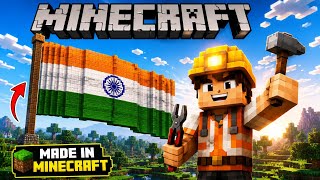 I Built India Flag in Minecraft! 🇮🇳