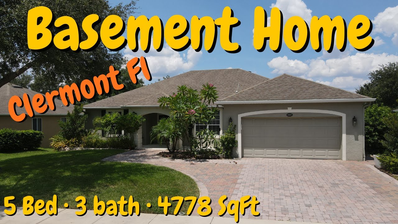 4778 SqFt BASEMENT Home For Sale in a Golf Community in Clermont