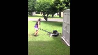Me mowing the lawn 2
