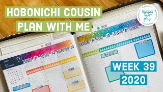 Hobonichi Cousin Weekly Plan with Me || Week 39 2020 || Mandy Lynn Plans