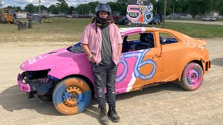 MY FIRST DEMOLITION DERBY! Ashtabula County Fair Demolition Derby Windshield Class