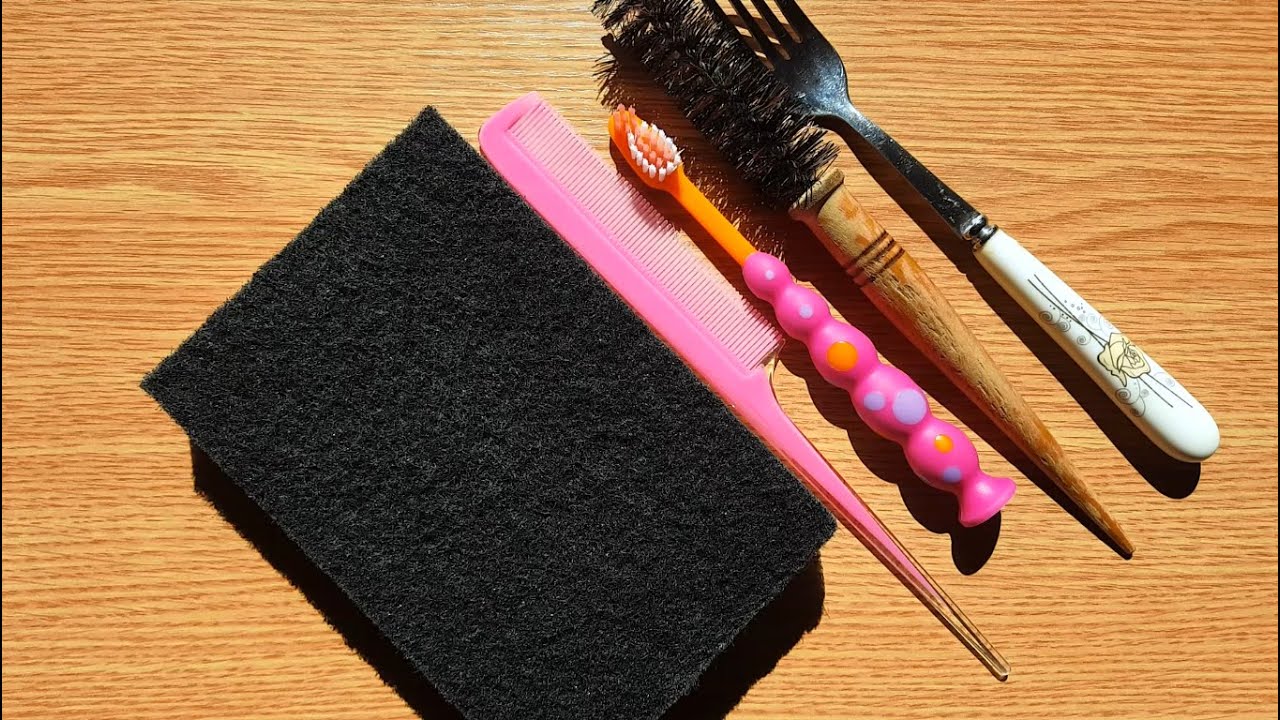 Scour brushing & scratching ASMR |WATCH IN HD|