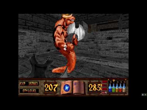 Witchaven (DOSBox) - Level 15 - All Secrets - Uncommented