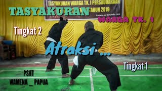 ATRAKSI WARGA TK. 2 WAMENA - SAAT TASYAKURAN WARGA TK. 1