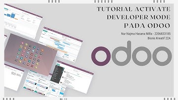 Tutorial Activate Developer Mode pada Odoo | ERP | Nur Najma Hasana Milla (2206833185) | BK 22A