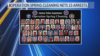 23 arrested in warrant roundup called 'Operation Spring Cleaning'