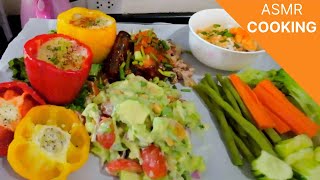 Egg stuffed bell peppers🫑🔥Easy and fast! Egg Recipes, Simple Healthy | ASMR Cooking #010