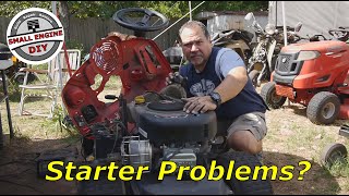 TroyBilt TB30R Riding Mower has Starter Problems