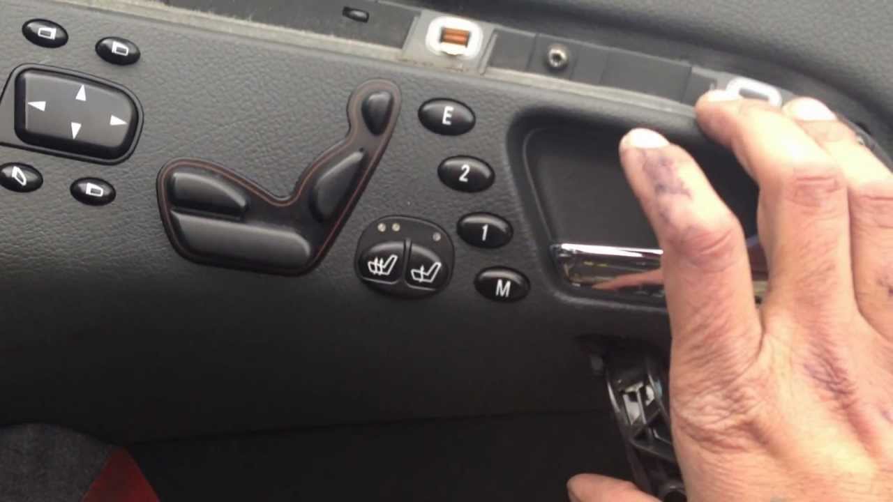 Mercedes S Class W220 Door Control Module Replacement Or Driver's Door Switch Replacement. - Youtube