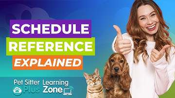 How to Use the Schedule Reference in Pet Sitter Plus | Pet Sitting Software Tutorial