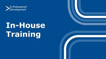 In-House Training Information Video - In Professional Development