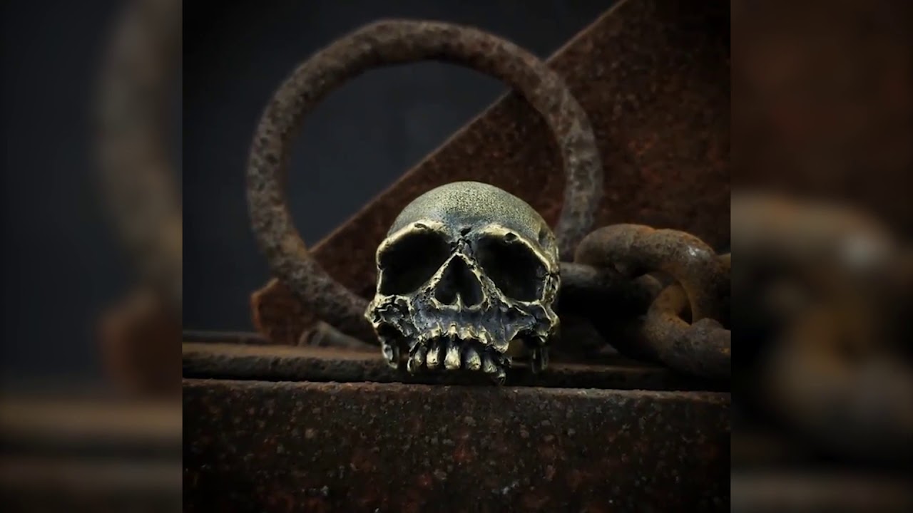 Dark Pioneer Sterling Silver Skull Ring