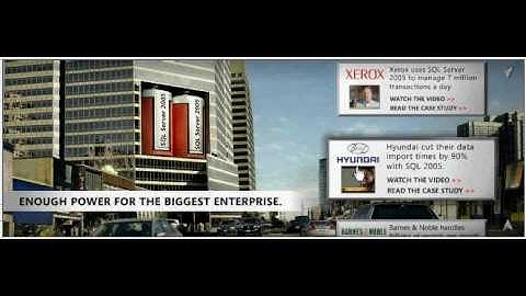 Microsoft SQL 2005 web ad