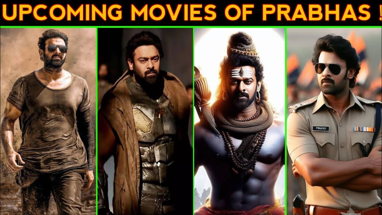 Top 10 Upcoming Movies Of Prabhas | Spirit | Kannappa | Kalki 2898 AD ...