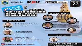 🔴 Webinar Peningkatan Kesadaran Politik Cerdas Berintegritas Angkatan II Tahun 2021‼️😁