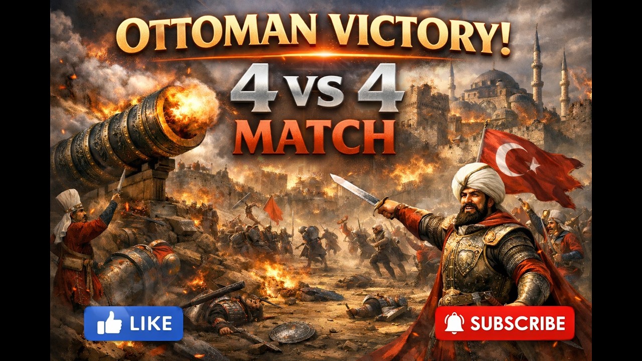 Age of Empires IV Ottoman Army Changed the Battle! Epic 4v4 Match | Age of Empires