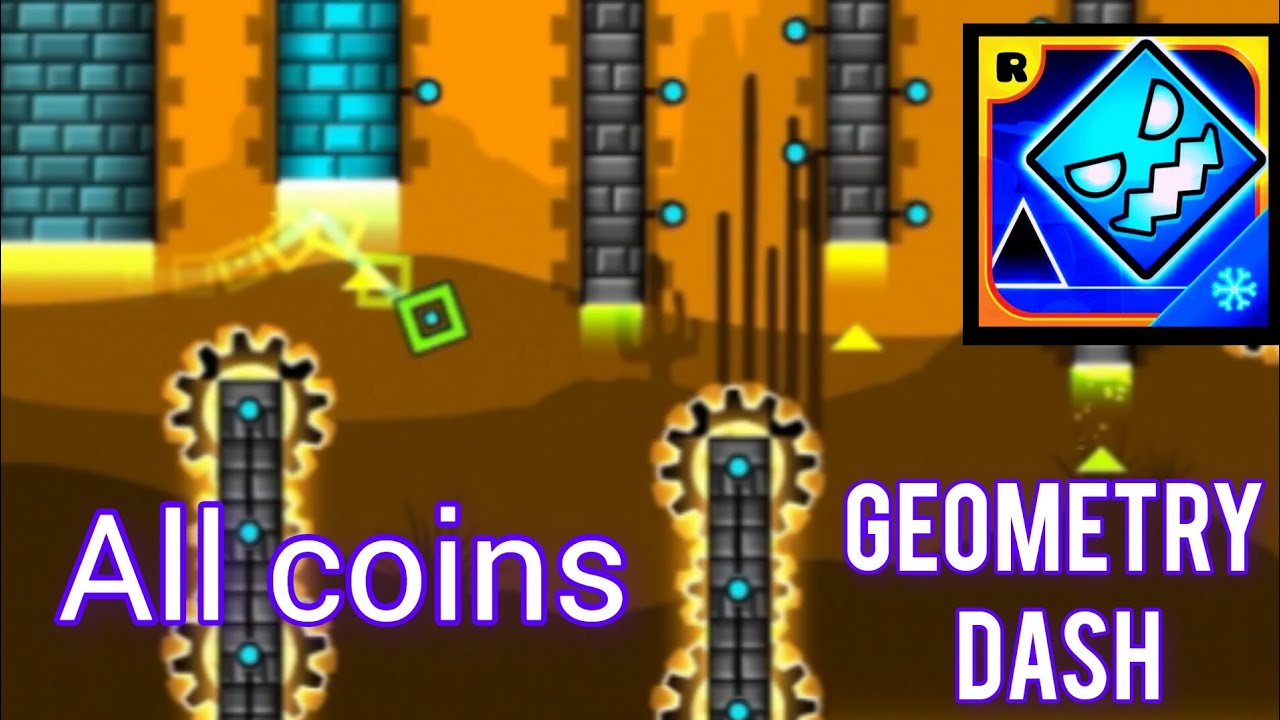 Geometry dash subzero [Press start] all coins full gameplay. - YouTube