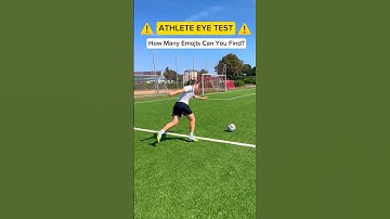 ATHLETE EYE TEST⚠️⚽️🤩 #soccer #sports #shorts