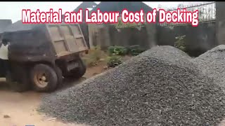 The cost and Construction Activities for Decking a 5 beduplex in May 2024 Nigeria.
