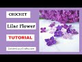 How to crochet lilac flower