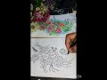 how to draw roses bouquet #shorts #review10 rupees addgel  pen #how to draw flowers #art #craft
