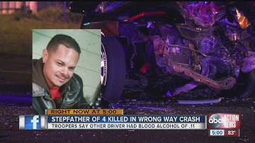 FHP: Drunk wrong-way driver causes fatal head-on crash on U.S. 41 in Tampa