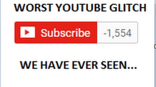 YouTube Crashed - Worst YouTube Glitch of ALL TIME - Channels Have NEGATIVE SUBSCRIBERS? YouTube Crashed - Worst YouTube Glitch of ALL TIME - Channels Have NEGATIVE SUBSCRIBERS?