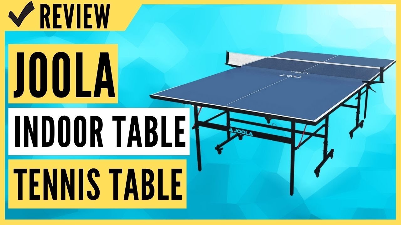 JOOLA Inside Table Tennis Table - Professional Indoor Ping Pong Table with  Quick Clamp Ping Pong Net & Post Set - 10 Minute Easy Assembly - Foldable