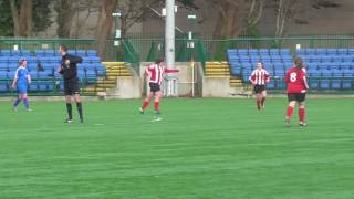 Kira Buchan scores for Peel v DHSOB (4-0) Flood-lit Cup 15 January 2017