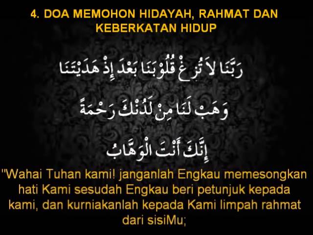 Doa Selepas Solat Youtube