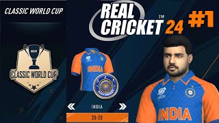 Hardcore Mode Tournament, Pakistan vs India T20 Classic World Cup 2024 | Real Cricket 24 Live Stream