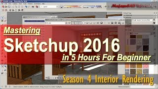 Sketchup 2016 Interior Rendering Tutorial For Beginner Course Season 4