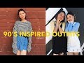 90s inspired outfits lookbook  ft  sandy lin