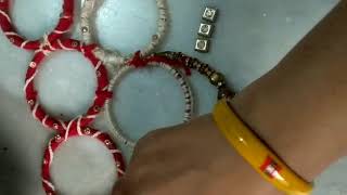 #Bangel DIY best use of old bangles#lockdown  paryusan parv 2020 vandanbar` sajao competition by me screenshot 5