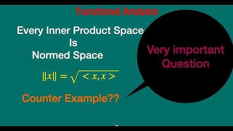 Exploring Inner Products and Normed Spaces in Functional Analysis