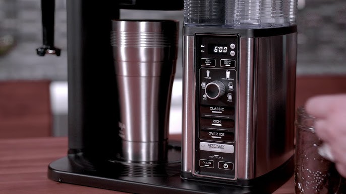HOW TO SET AUTO PROGRAM Ninja CP301 Hot & Cold Coffee Maker Set Time 