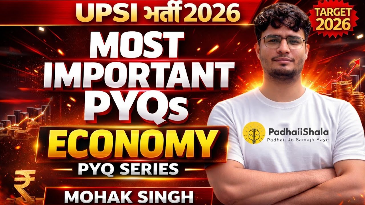 UPSI Economy PYQs 2025 | Economy Previous Year Questions | Mohak Singh | PRAHAAR Series