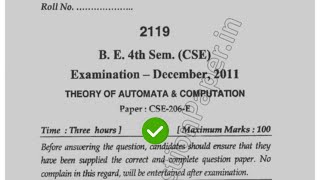 2011 Mdu BE CSE 4th Sem Theory of Automation Question Paper #MduQuestionPaper screenshot 3