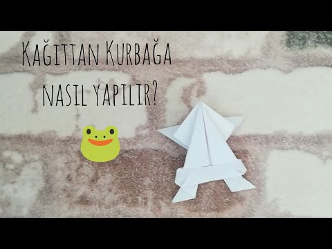 Kağıttan kurbağa yapımı/ Origami Zamanı /Making a frog out of paper