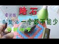 中缅拾玉人：翡翠赌石应该怎么看#001