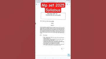 Mp set syllabus and exam pattern| paper 01 & paper 02 | mpset 11sep2025 #mppsc #mpset #mpsetSyllabus