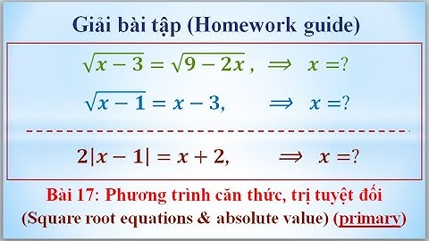 Bài tập giá trị tuyệt đối lớp 10